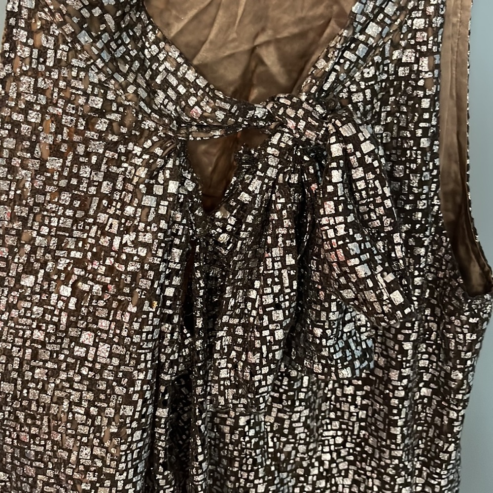 Adam Lippes Metallic Shift Dress - Picture 5 of 8